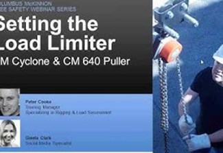Safety Webinar- Setting Load Limiters on a CM Cyclone & 640 Puller Video Thumbnail