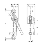 Yale Uno Plus Dimension Drawing