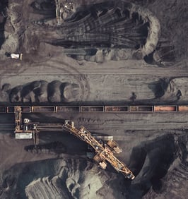 Overhead Image of Worksite for Oil and Gas Industry