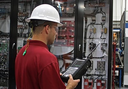 Image of a man conducting a Spectrum Analysis