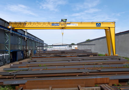 Image of Goliath and semi-portal cranes