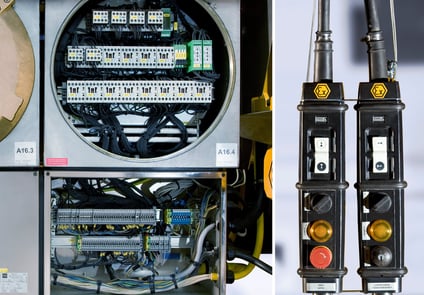 Explosion-proof crane electics