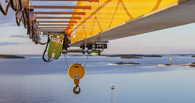 Image of STAHL Crane System over a Body of Water