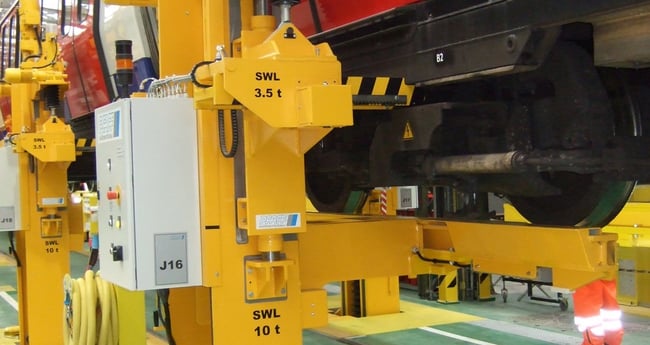 Image of Tube Train on Lifting Jack