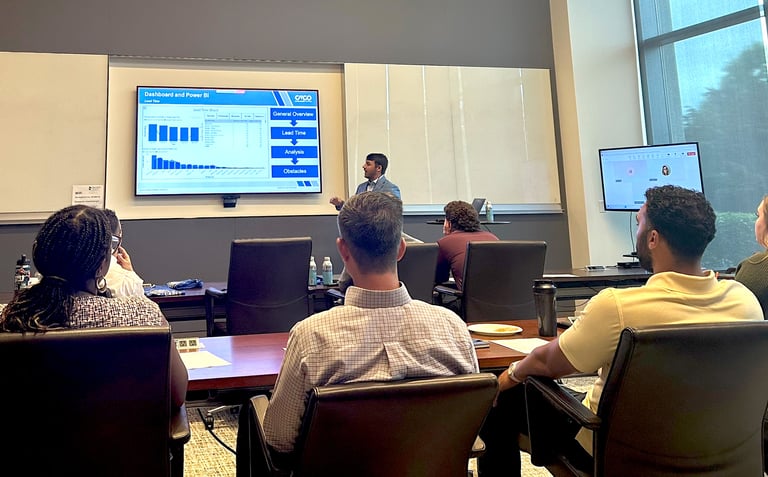 Interns in a classroom setting