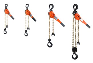 CM Bandit Lever Hoist all capacities lined up
