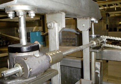 Image of Screw Jacks being used on Machinery 