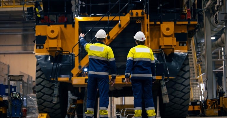 heavy machinery stock image