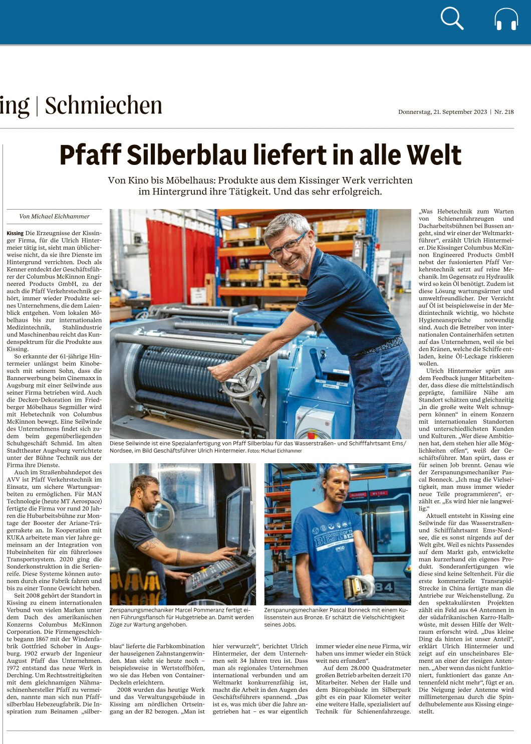 Firmenbericht CMEP 2023-09-21 FriedbergerAllgemeine.png