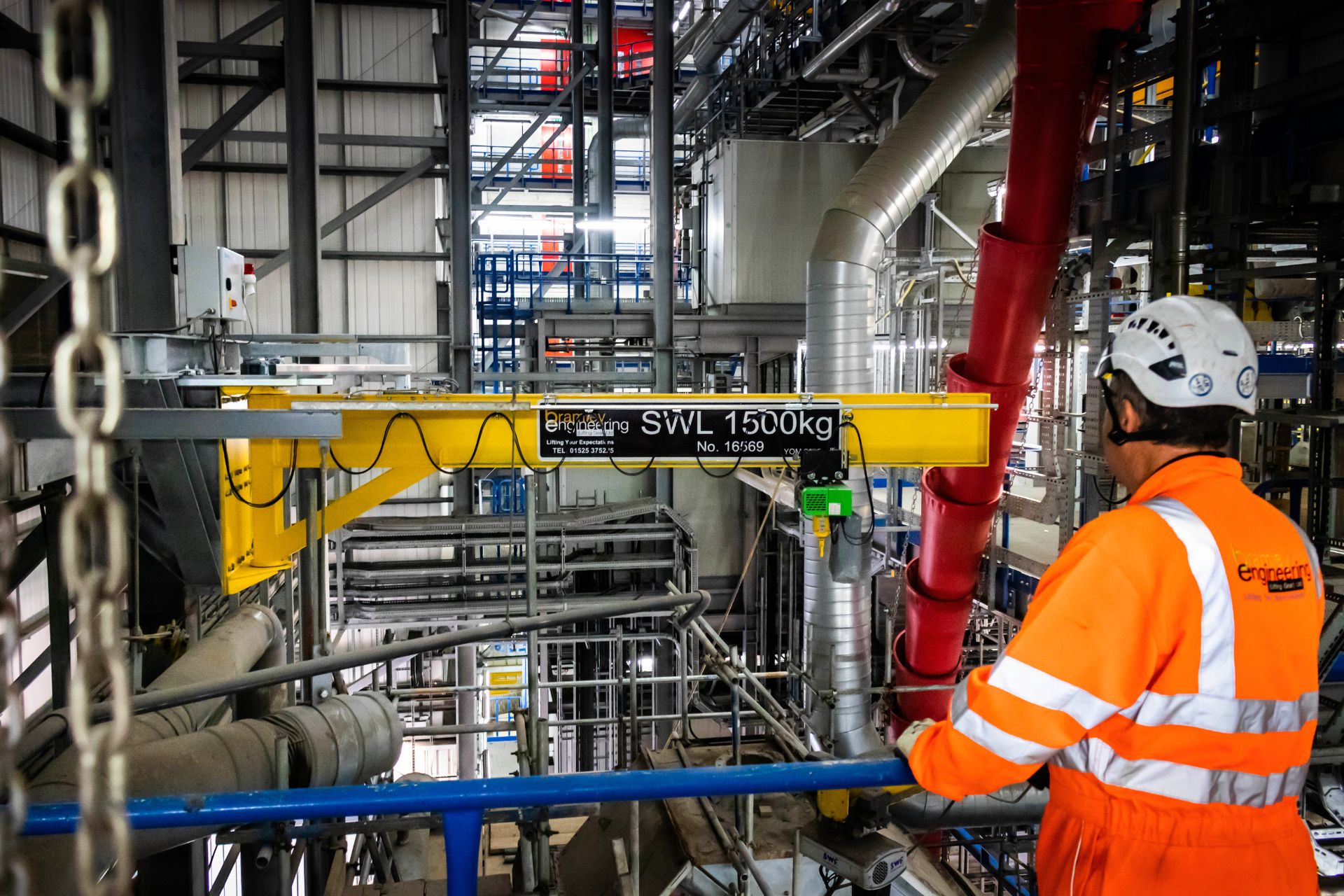 Bramley - Graham Bramley Inspecting The New 1500KG SWL Bespoke Jib Crane.jpg