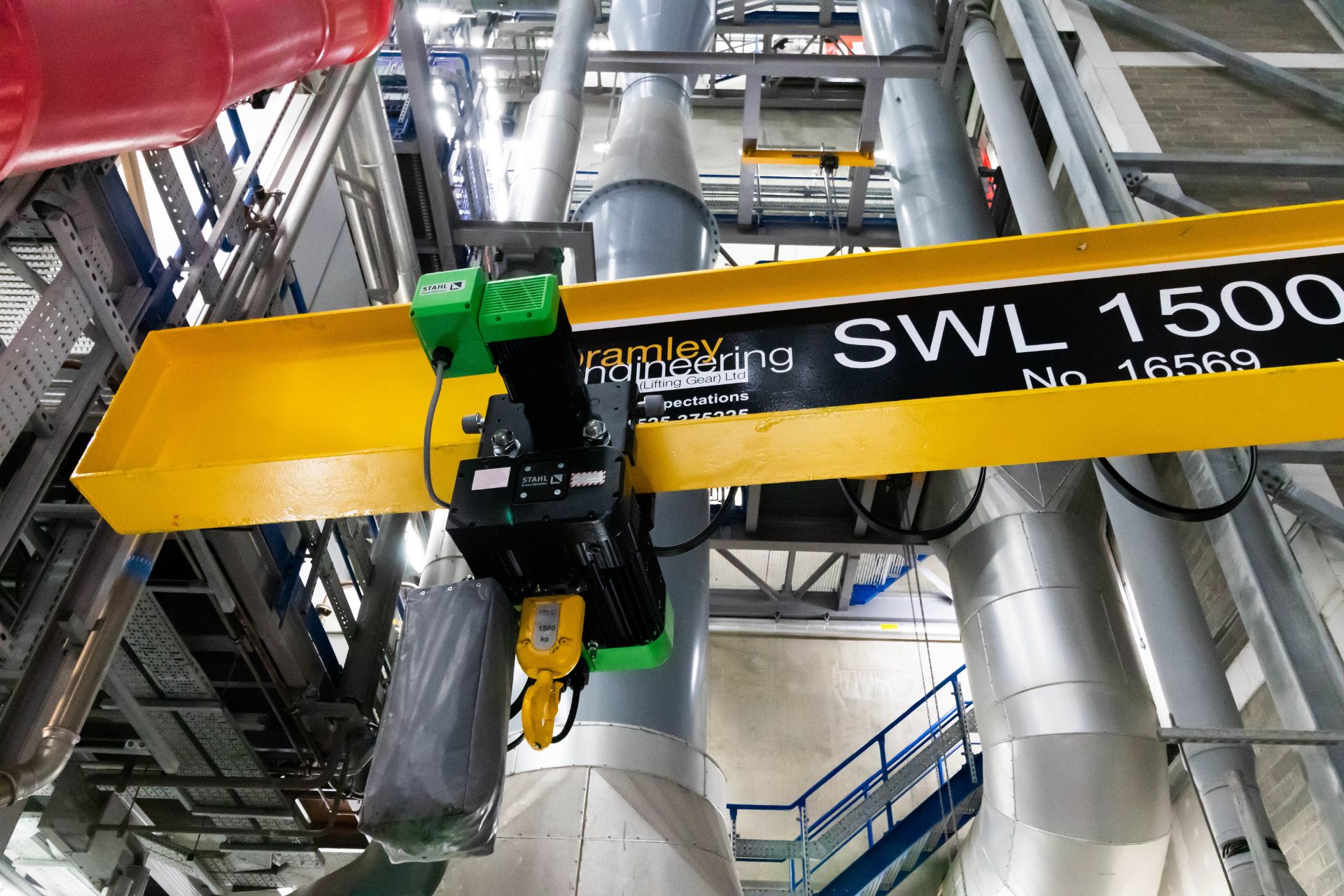 Bramley - Jib Motorised Hook & Hoist With Bramley Engineering SWL Sticker Visible.jpg