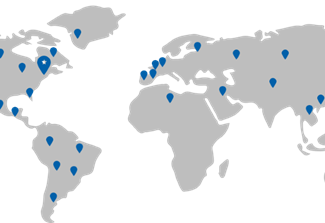 Global Map of Columbus McKinnon locations