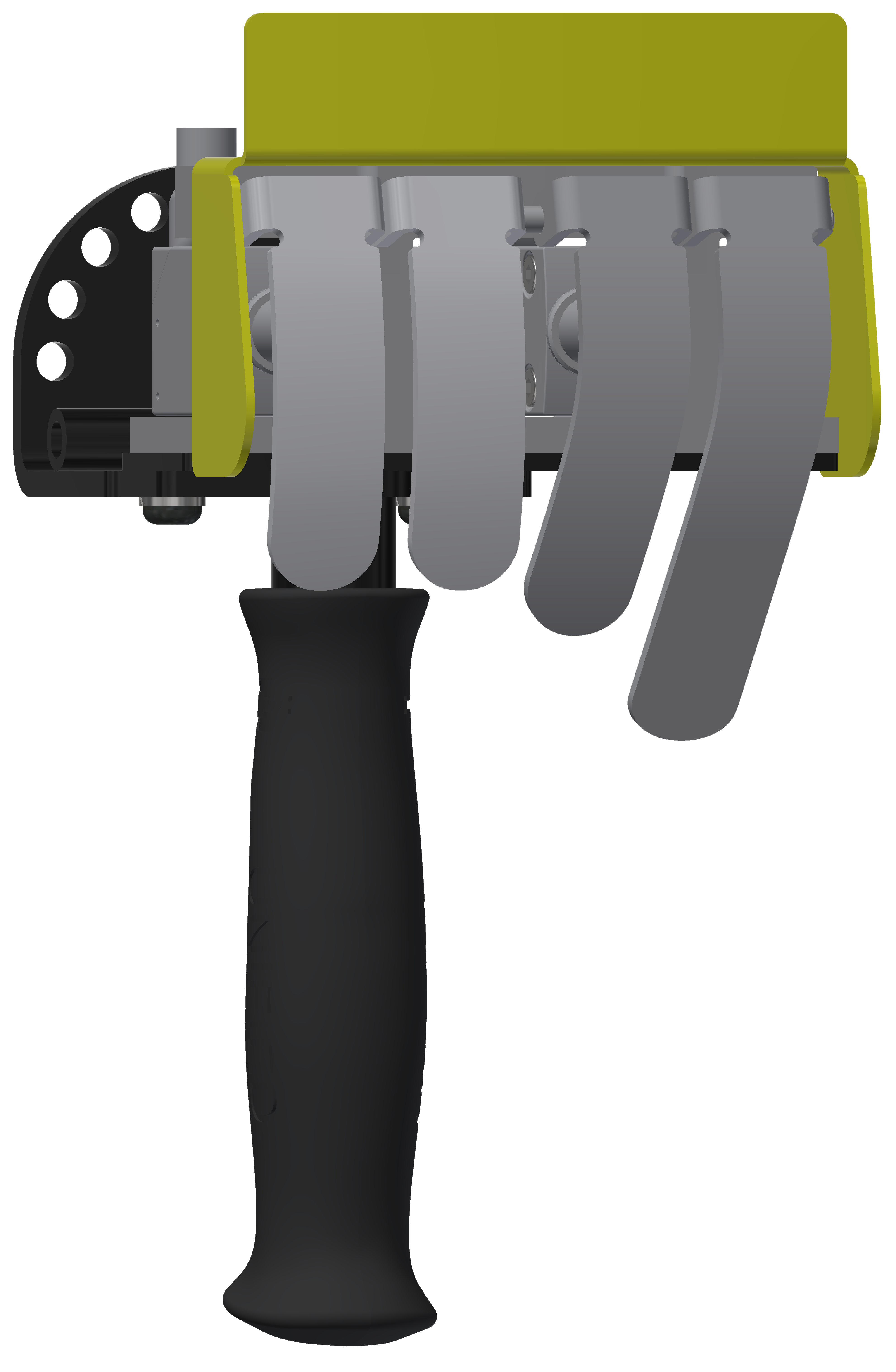 Unified electric four-button LH handle product rendering