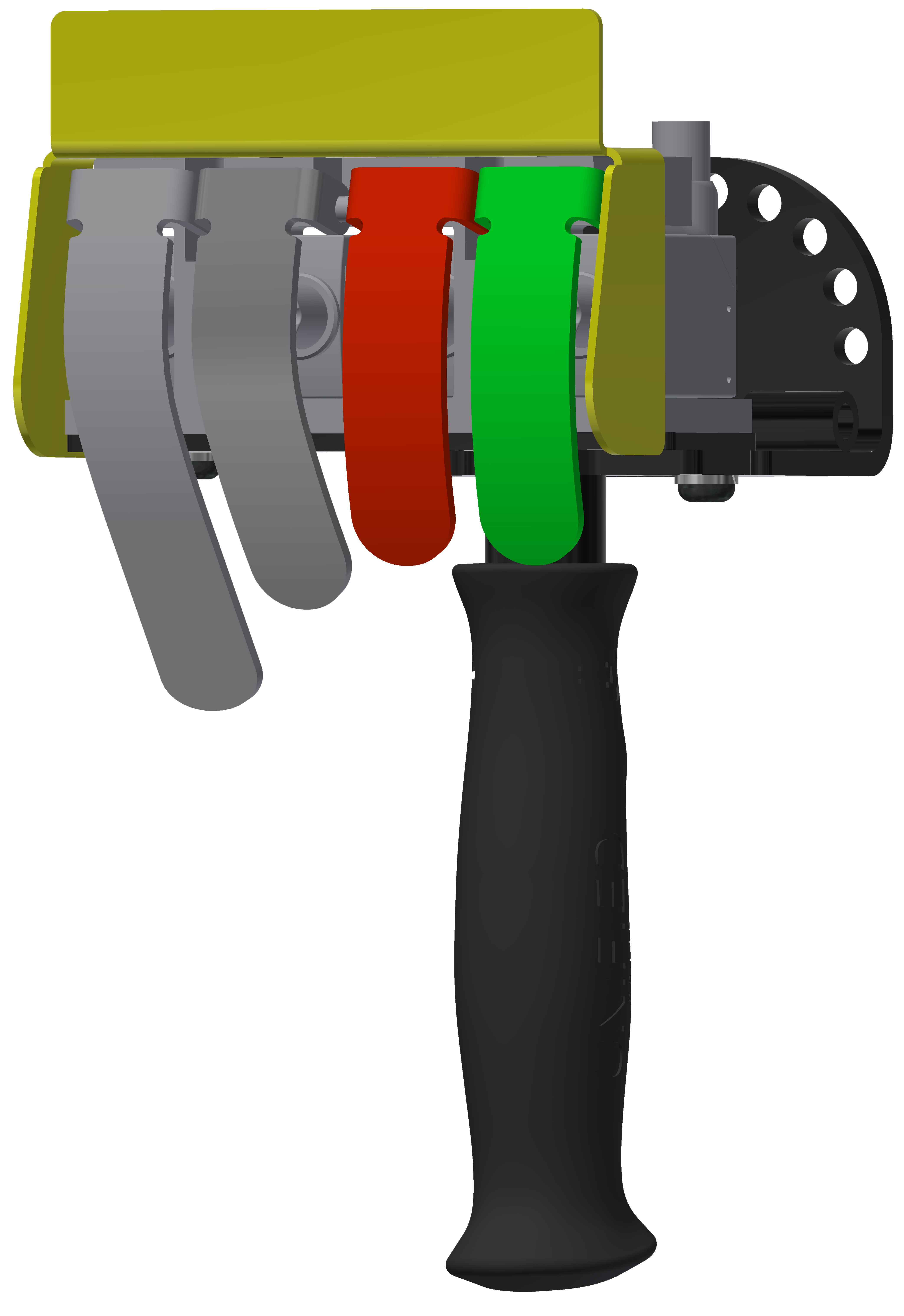 Unified electric four-button RH for up and down product rendering