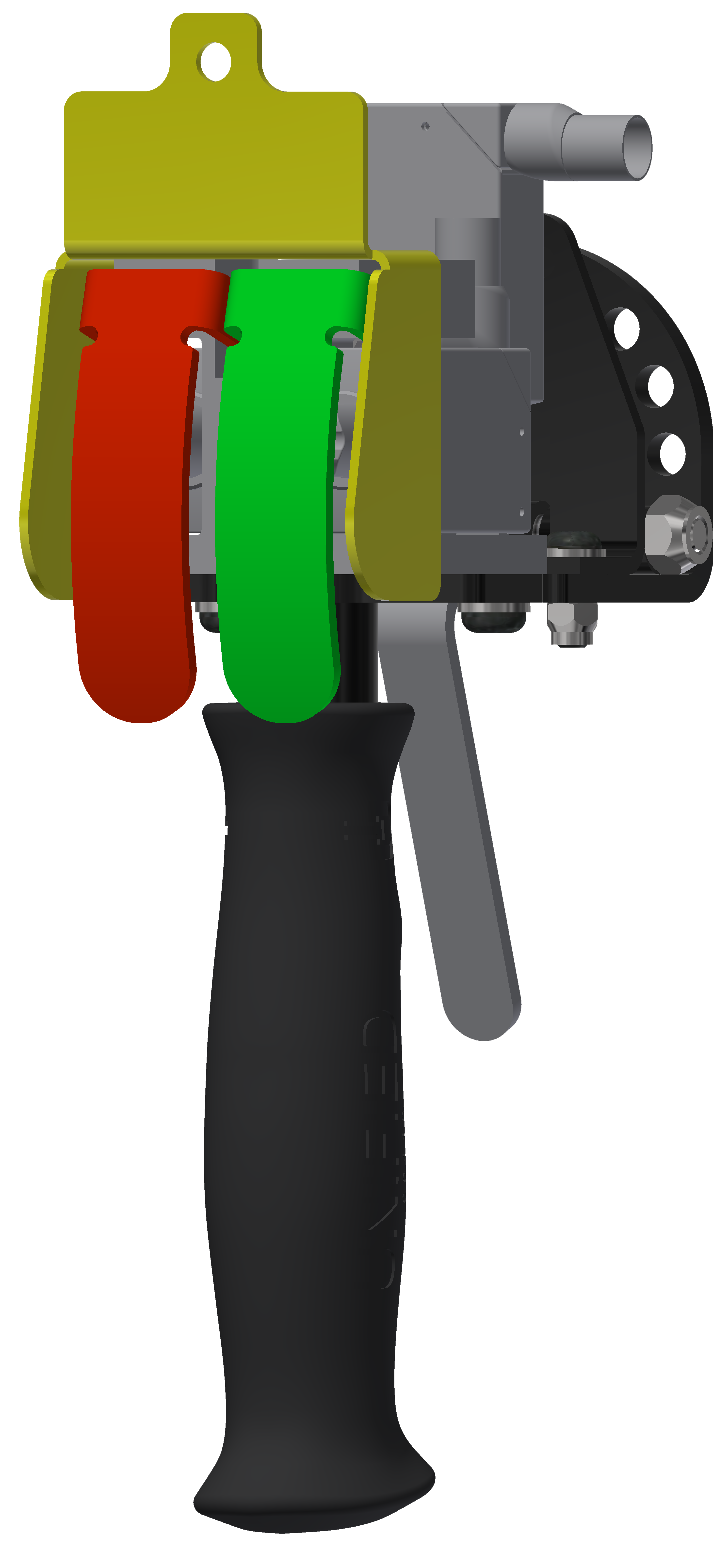 Unified electric two-button for up and down with trigger product rendering