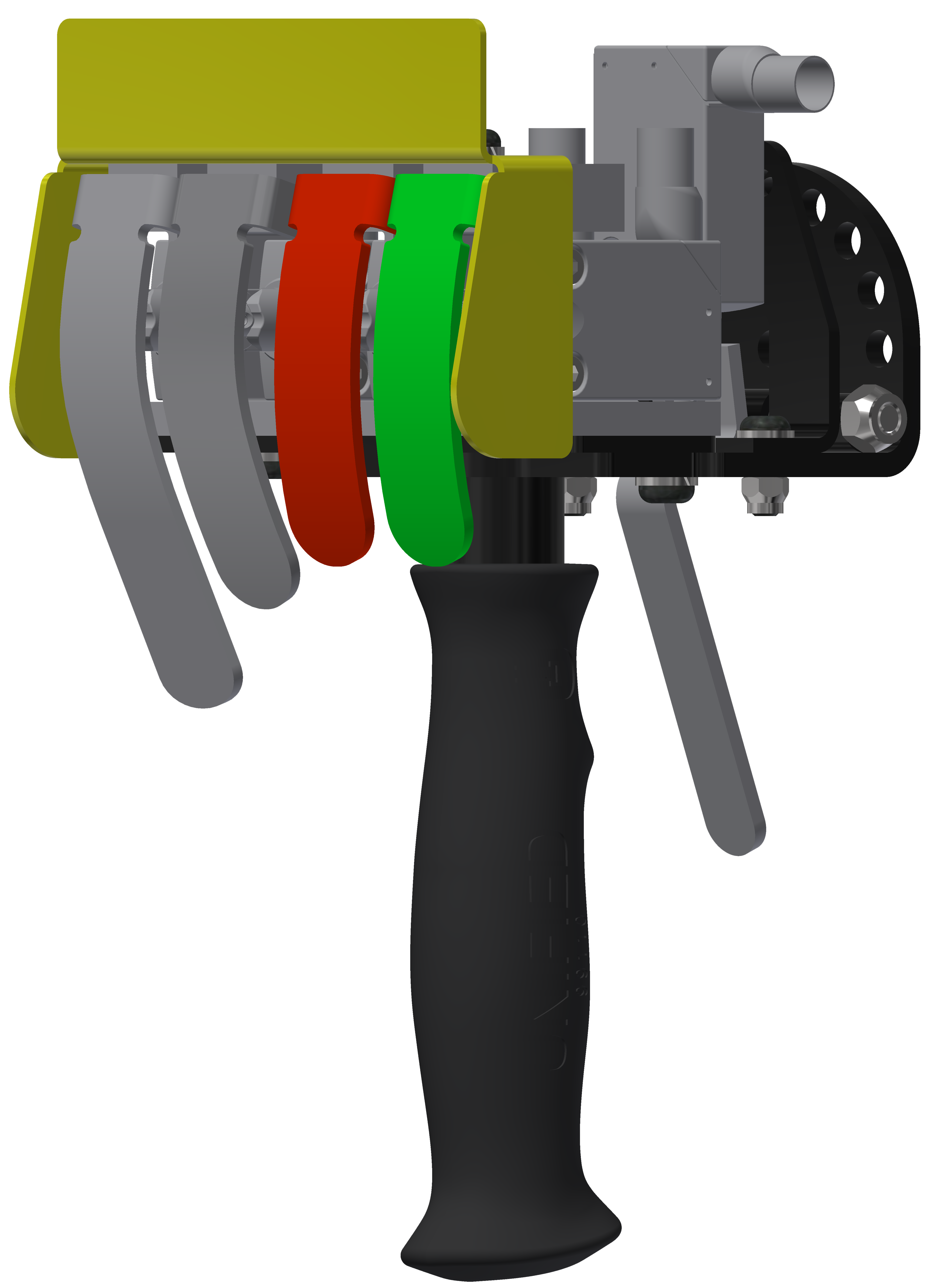 Unified electric four-button RH for up and down with trigger product rendering