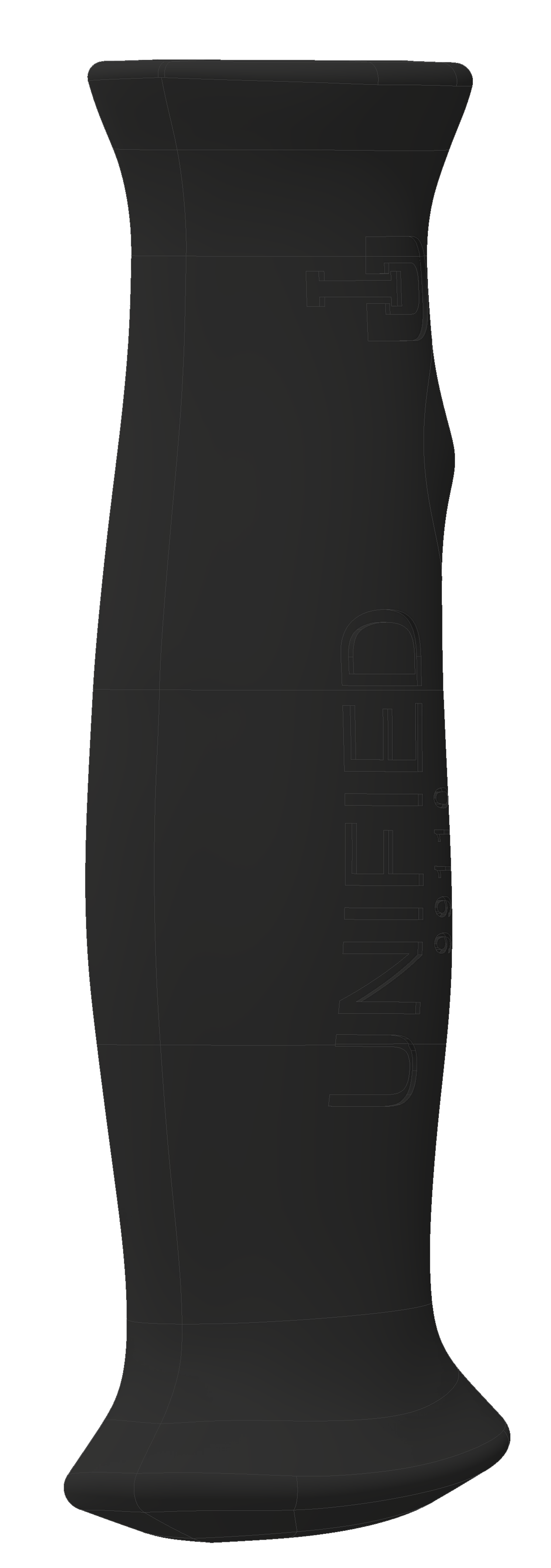 Electronic control handles ergonomic handle grip component rendering