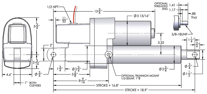SPA Series 2000 Dimensions